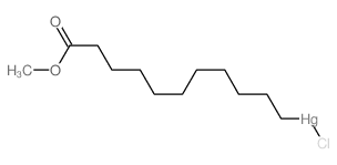 chloro-(11-methoxy-11-oxoundecyl)mercury Structure