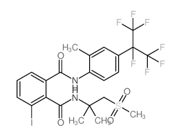 3-IODO-N2-(2-METHYL-1-(METHYLSULFONYL)PROPAN-2-YL)-N1-(2-METHYL-4-(PERFLUOROPROPAN-2-YL)PHENYL)PHTHALAMIDE Structure