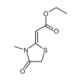 ETHYL (2Z)-(3-METHYL-4-OXO-1,3-THIAZOLIDIN-2-YLIDENE)ACETATE Structure