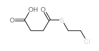 Butanoic acid,4-[(2-chloroethyl)thio]-4-oxo- Structure