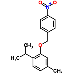 1-Isopropyl-4-methyl-2-[(4-nitrobenzyl)oxy]benzene结构式