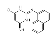 6-chloro-2-N-naphthalen-1-ylpyrimidine-2,4-diamine Structure