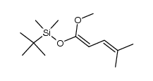 (E)-1-(t-butyldimethylsilyloxy)-1-methoxy-4-methylpenta-1,3-diene结构式