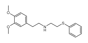N-[2-(3,4-dimethoxyphenyl)ethyl]-2-phenylsulfanylethylamine结构式