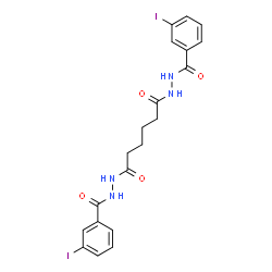 N'1,N'6-Bis(3-iodobenzoyl)hexanedihydrazide structure