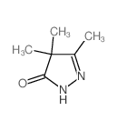 3H-Pyrazol-3-one,2,4-dihydro-4,4,5-trimethyl- Structure