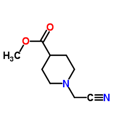 Methyl 1-(cyanomethyl)-4-piperidinecarboxylate Structure