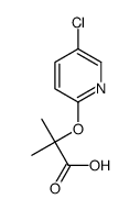 2-(5-氯吡啶-2-基氧基)-2-甲基丙酸结构式