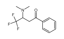 4,4,4-trifluoro-3-N,N-dimethylamino-1-phenyl-1-butanone Structure