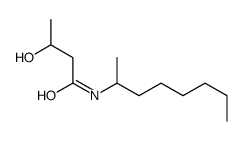 3-hydroxy-N-octan-2-ylbutanamide结构式