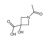 3-Azetidinecarboxylic acid, 1-acetyl-3-hydroxy- (9CI)结构式