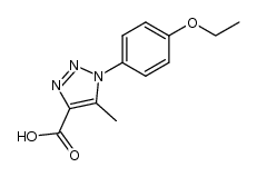 1-(4-ethoxyphenyl)-5-methyl-1,2,3-triazol-4-carboxylic acid结构式