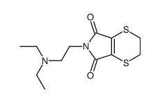 6-[2-(diethylamino)ethyl]-2,3-dihydro-[1,4]dithiino[2,3-c]pyrrole-5,7-dione结构式