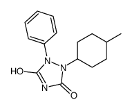 1-(4-methylcyclohexyl)-2-phenyl-1,2,4-triazolidine-3,5-dione结构式
