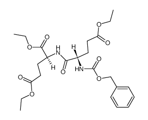 N-(O-ethyl-N-benzyloxycarbonyl-L-α-glutamyl)-L-glutamic acid diethyl ester结构式