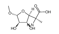 ba-D-Gulofuranosiduronic acid, methyl 5-amino-5-deoxy-5-C-methyl- (9CI)结构式