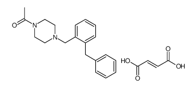 1-[4-[(2-benzylphenyl)methyl]piperazin-1-yl]ethanone,(E)-but-2-enedioic acid Structure