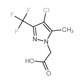 (4-Chloro-5-Methyl-3-Trifluoromethyl-Pyrazol-1-Yl)-Acetic Acid Structure