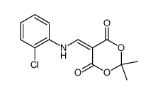 5-(((2-chlorophenyl)amino)methylene)-2,2-dimethyl-1,3-dioxane-4,6-dione结构式