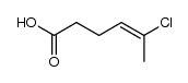 5-chloro-hex-4-enoic acid结构式