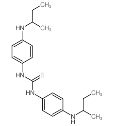 1,3-bis[4-(butan-2-ylamino)phenyl]thiourea Structure