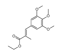 ethyl 2-methyl-3-(3,4,5-trimethoxyphenyl)prop-2-enoate Structure