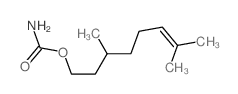 6-Octen-1-ol,3,7-dimethyl-, carbamate (9CI) Structure