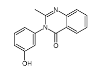 3-(3-hydroxyphenyl)-2-methylquinazolin-4-one Structure