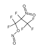 1,1,1,2,3,3-hexafluoro-2-nitro-3-nitrosooxy-propane Structure