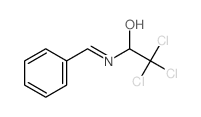 1-(benzylideneamino)-2,2,2-trichloro-ethanol结构式