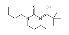 N-(dibutylcarbamothioyl)-2,2-dimethylpropanamide结构式