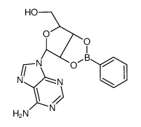 [(3aS,4R,6R)-4-(6-aminopurin-9-yl)-2-phenyl-3a,4,6,6a-tetrahydrofuro[3,4-d][1,3,2]dioxaborol-6-yl]methanol Structure