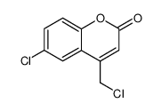 6-chloro-4-(chloromethyl)-2H-chromen-2-one结构式