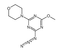 4-(4-azido-6-methoxy-1,3,5-triazin-2-yl)morpholine Structure