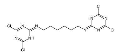 N,N'-bis(4,6-dichloro-1,3,5-triazin-2-yl)hexane-1,6-diamine结构式