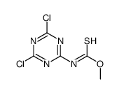 O-Methyl (4,6-dichloro-1,3,5-triazin-2-yl)carbamothioate结构式