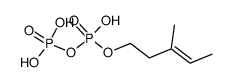 (E)-3-methylpent-3-enyl pyrophosphate结构式