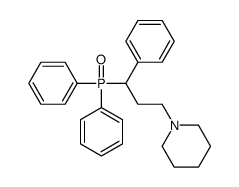 Diphenyl[α-(2-piperidinoethyl)benzyl]phosphine oxide结构式