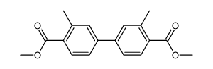 3,3'-Dimethylbiphenyl-4,4'-dicarbonsaeure-dimethylester结构式