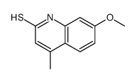 2-Mercapto-7-Methoxy-4-Methylquinoline Structure
