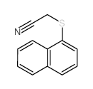 Acetonitrile, 2-(1-naphthalenylthio)- structure