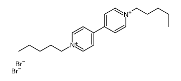 1-pentyl-4-(1-pentylpyridin-1-ium-4-yl)pyridin-1-ium,dibromide Structure
