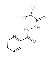 N-(2,2-dichloroacetyl)pyridine-2-carbohydrazide结构式