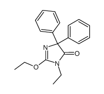 2-Ethoxy-3-ethyl-3,5-dihydro-5,5-diphenyl-4H-imidazol-4-one structure
