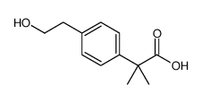 2-(4-(2-羟乙基)苯基)-2-甲基丙酸结构式