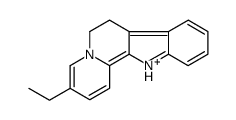 3-ethyl-7,12-dihydro-6H-indolo[2,3-a]quinolizin-5-ium Structure