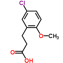 3-(5-Chloro-2-methoxyphenyl)propanoic acid structure