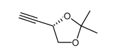 (S)-4-乙炔基-2,2-二甲基-1,3-二氧戊环结构式
