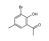 1-(3-溴-2-羟基-5-甲基苯基)乙酮结构式