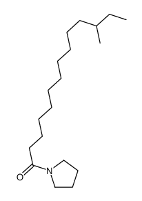 1-(12-Methyltetradecanoyl)pyrrolidine structure